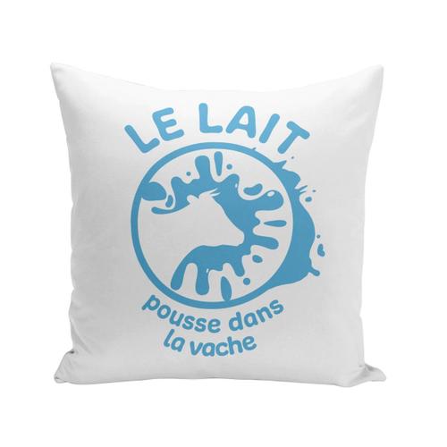 Housse De Coussin 40x40 Cm Le Lait Pousse Dans La Vache Enfant Animaux