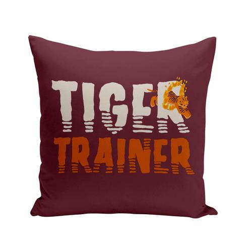 Housse De Coussin 40x40 Cm Tiger Trainer Dompteur De Tigre Illustration Original