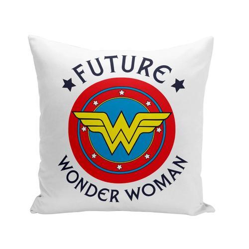 Housse De Coussin 40x40 Cm Future Wonder Woman Super Heroine Bd Maman