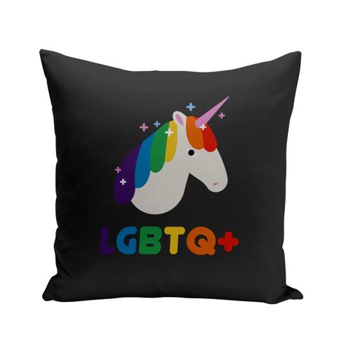 Housse De Coussin 40x40 Cm Lgbtq+ Licorne Gay Lesbien Trans Queer