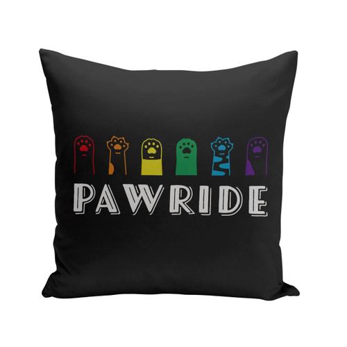 Housse De Coussin 40x40 Cm Pawride Lgbtq+ Gay Lesbien Chien Chat