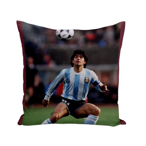 Housse De Coussin 40x40 Cm Diego Maradona 10 Argentine Football Tete