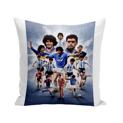 Housse De Coussin 40x40 Cm Diego Maradona 10 Argentine Football Carrière