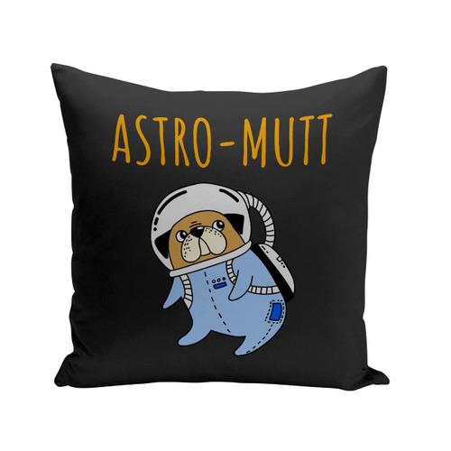 Housse De Coussin 40x40 Cm Astro-Mutt Chien De Compagnie Dessin Astronaute