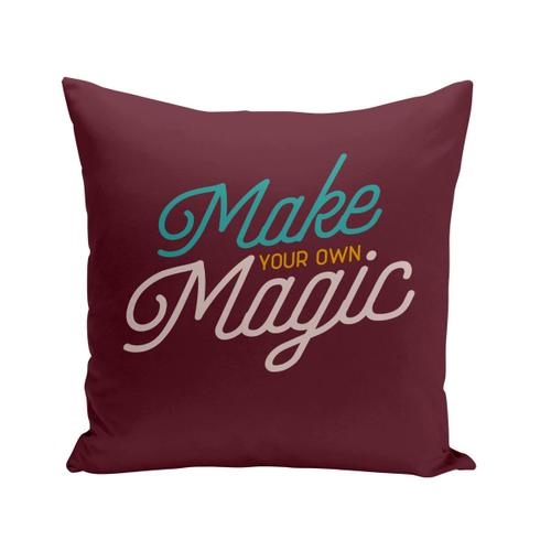 Housse De Coussin 40x40 Cm Make Your Own Magic Vintage 70's Retro Typo