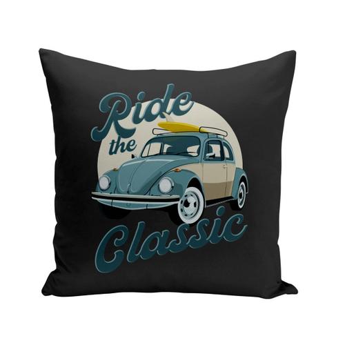 Housse De Coussin 40x40 Cm Ride The Classic 70's Surf Voiture Ancienne