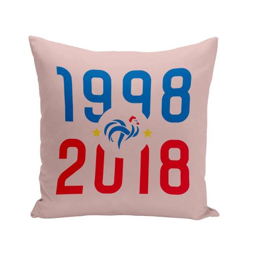 Coussin 40x40 Cm 1998 - 2018 Champion Du Monde Foot France