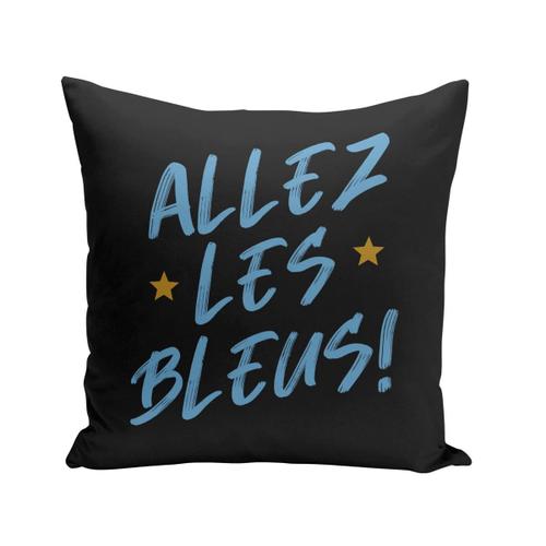 Coussin 40x40 Cm Allez Les Bleus ! Sport Foot France Team Football