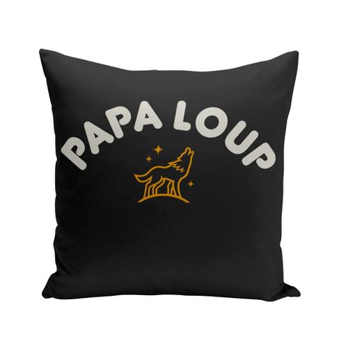 Coussin 40x40 Cm Papa Loup Famille Mignon Animal