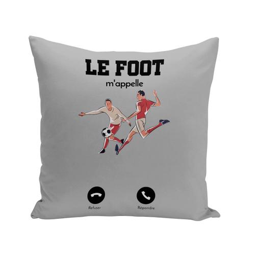 Coussin 40x40 Cm Le Foot M'appelle Sport Passion Football