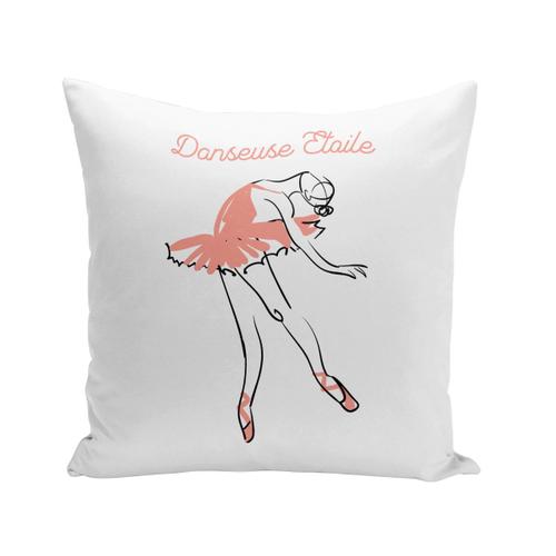 Coussin 40x40 Cm Danseuse Etoile Illustration Ballet Dessin