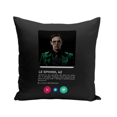 Coussin 40x40 Cm Sphinx Comics Bd Réseau Social Rencontre Amour