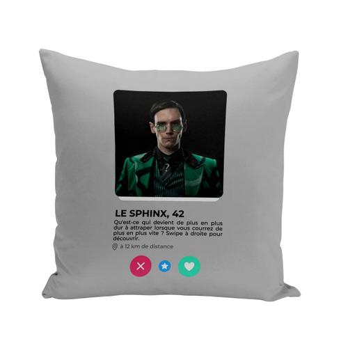 Coussin 40x40 Cm Sphinx Comics Bd Réseau Social Rencontre Amour