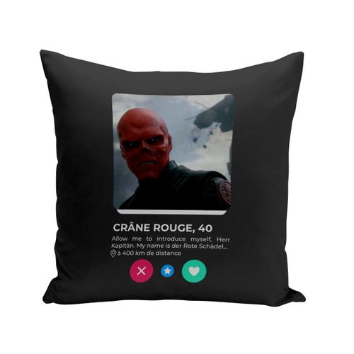 Coussin 40x40 Cm Crane Rouge Réseau Social Rencontre Amour Bd Comics