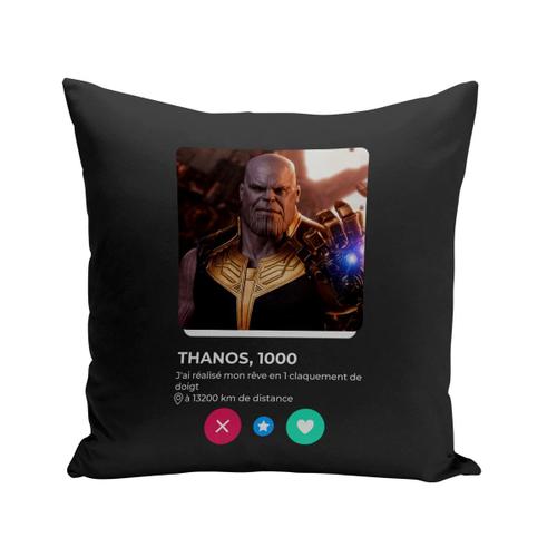 Coussin 40x40 Cm Thanos Réseau Social Rencontre Amour Bd Comics