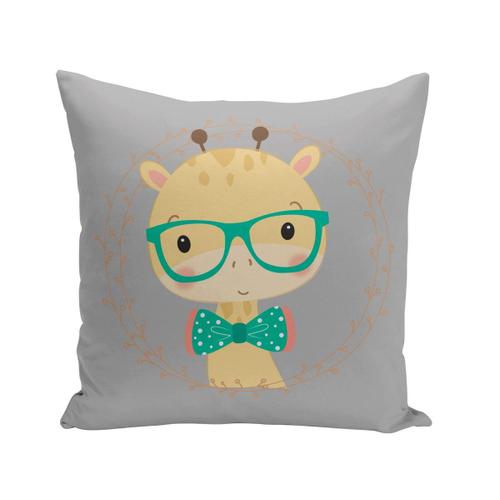 Coussin 40x40 Cm Girafe Hipster Mignon Dessin Illustration Originale