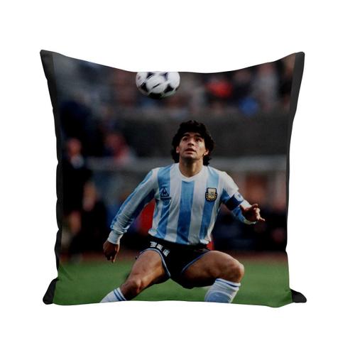 Coussin 40x40 Cm Diego Maradona 10 Argentine Football Tete