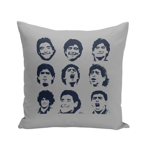 Coussin 40x40 Cm Maradona Tête Humeurs Argentine Football