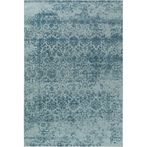 Tapis Vintage Tissé À Plat Tosca Bleu 195x285 Cm - Tapis Poil Ras / Effet Usé