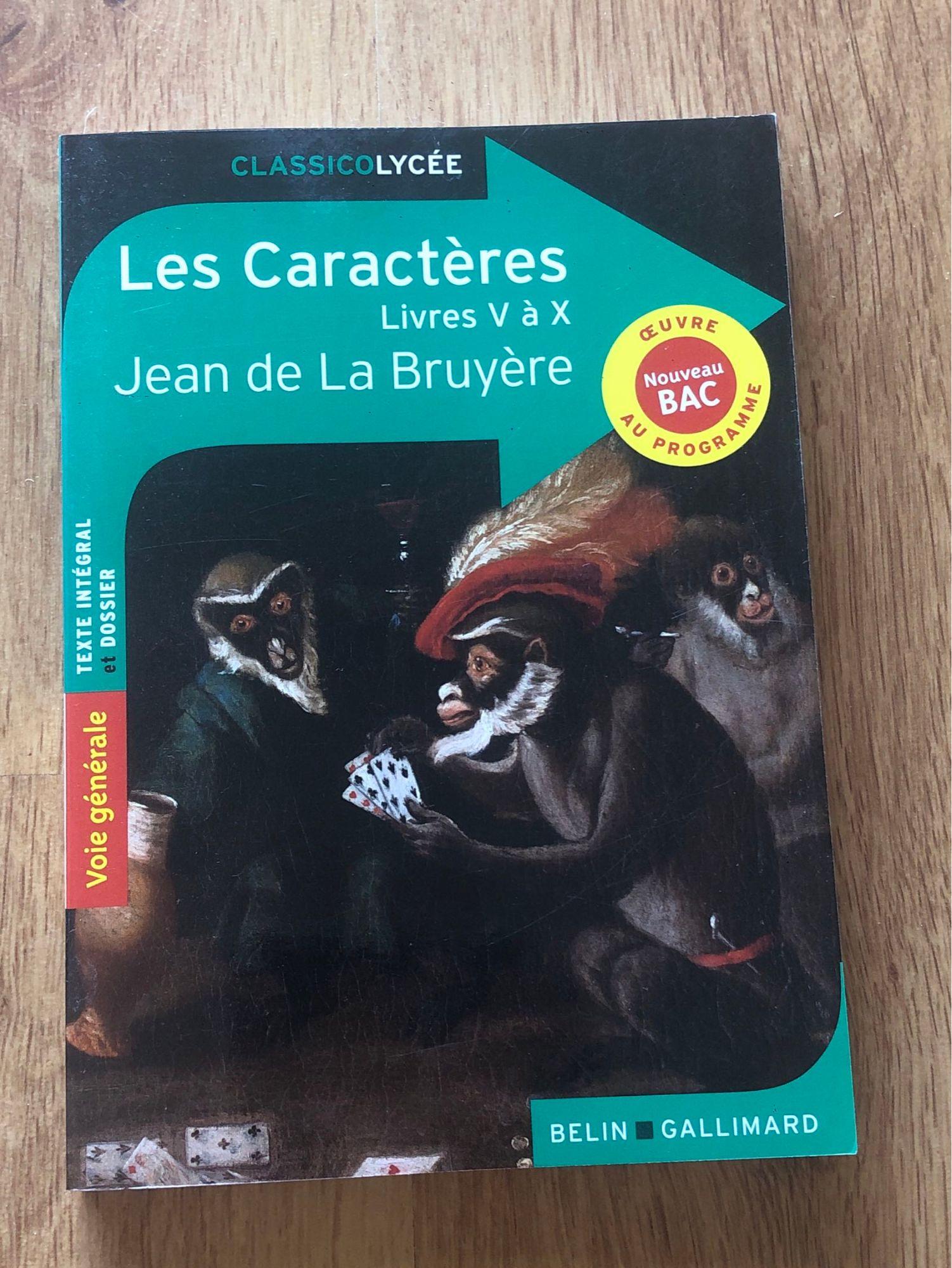 Les caractères - Livre V à X - Jean de La Bruyère