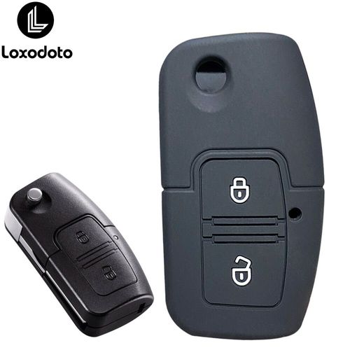 Étui En Silicone Pour Clé Télécommande À 2 Boutons,Pour Jmc Vigus 3 5 Js2,Accessoires De Carte Pour Lexus Es350,Accessoires De Voiture Sans Clé - Type 1pc Black