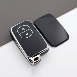 Coque De Clé De Voiture En Tpu Pour Toyota,Rav4,Land Cruiser,Camry,Aqua,Prado,Cortrustprius Cover,Keyless Remote Fob,2013,2014,2 Boutons,3 Boutons,4 Boutons - Type 2 Buttons Black