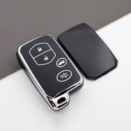 Coque De Clé De Voiture En Tpu Pour Toyota,Rav4,Land Cruiser,Camry,Aqua,Prado,Cortrustprius Cover,Keyless Remote Fob,2013,2014,2 Boutons,3 Boutons,4 Boutons - Type 4 Buttons Black