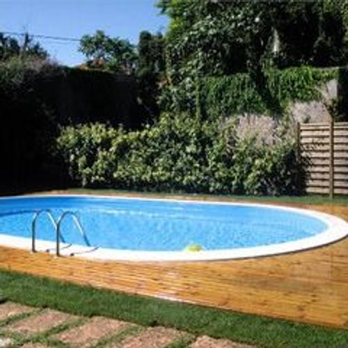 Kit piscine enterrée madagascar acier ovale 500 x 300 x 150 cm