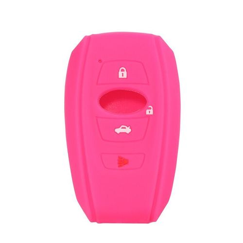 Housse De Porte-Clés En Silicone Et Caoutchouc,Pour Télécommande Subaru Brz Sti Legacy Forester Crosstrek Impreza Wrx Ascent Outback - Type Rose 1 Piece