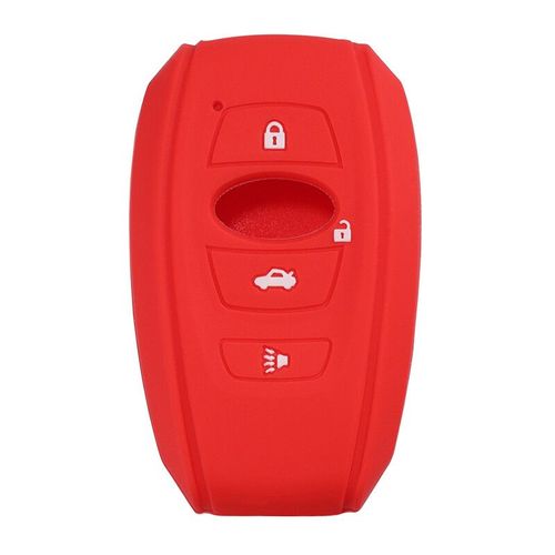 Housse De Porte-Clés En Silicone Et Caoutchouc,Pour Télécommande Subaru Brz Sti Legacy Forester Crosstrek Impreza Wrx Ascent Outback - Type Red 1 Piece