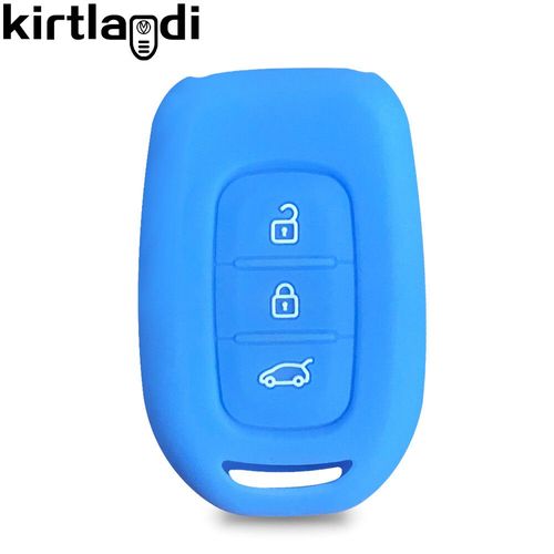 Silicone Porte - Clés De Voiture Housse De Clé Coque Cle Pour ¿¿¿¿! Dacia Sandéro Dépoussiéreur Le Chien Clients 5 La Société Twingo Logan ¿¿¿¿¿¿¿¿¿¿ - Type Light Blue A(3 Bt)