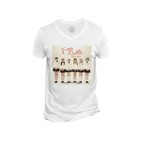 T-Shirt Homme Col V Five Dolls Mini Album Can You Love Me Kpop