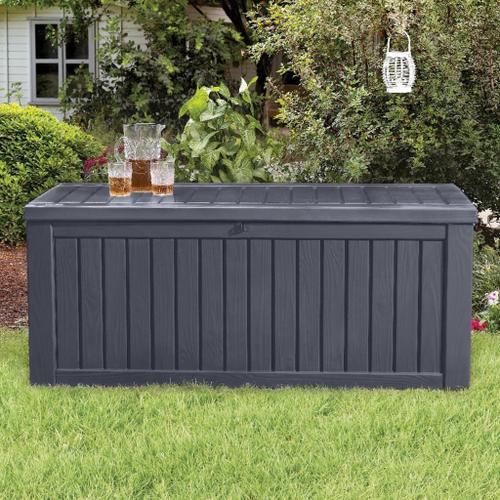 Keter Boîte De Rangement De Jardin Rockwood 570 L Anthracite