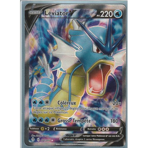 Carte Pokemon - Léviator V - 171/203 - Ultra-Rare Full Art - Épée Et Bouclier 7 - Evolution Céleste - Eb7 - Vf