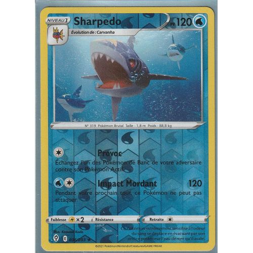 Carte Pokemon - Sharpedo - 036/203 - Holo-Reverse - Épée Et Bouclier 7 - Evolution Céleste - Eb7 - Vf
