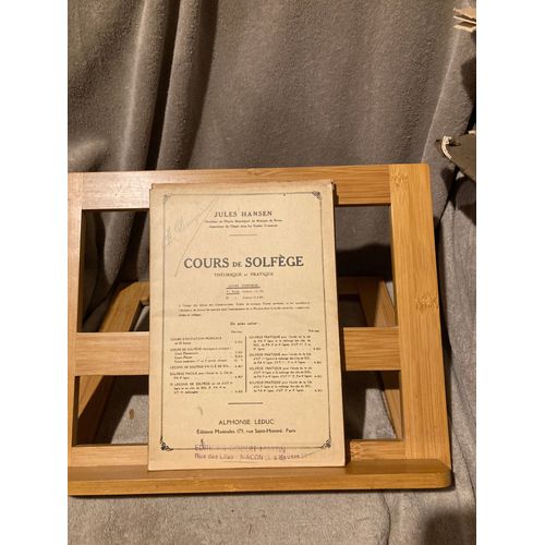 J. Hansen Cours De Solfège Théorique Pratique Cours Supérieur 1re Partie Leduc