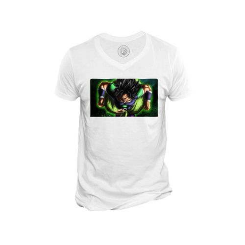 T-Shirt Homme Col V Dragon Ball Z Super Broly Manga