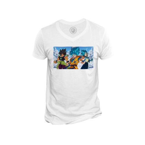 T-Shirt Homme Col V Dragon Ball Super Z Broly Manga