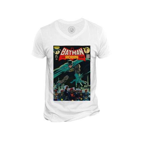 T-Shirt Homme Col V Batman With Robin Bande Dessinee Comics Super Hero