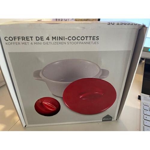 Coffret 4 Mini Cocottes Rondes