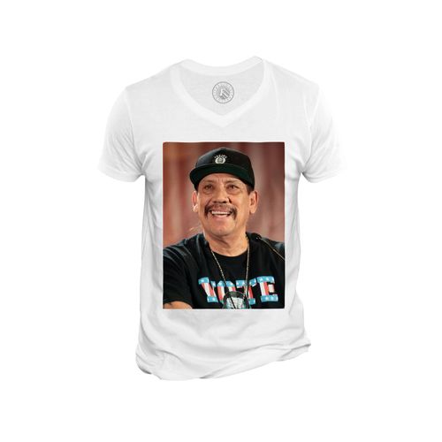 T-Shirt Homme Col V Danny Trejo Acteur Hollywood Breaking Bad Machete
