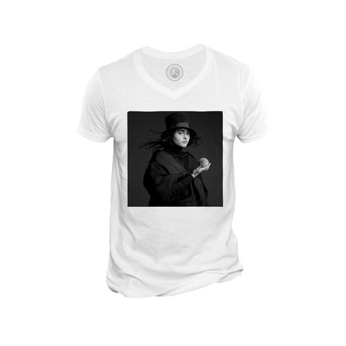 T-Shirt Homme Col V Helena Bonham Carter Actrice Harry Potter Photo