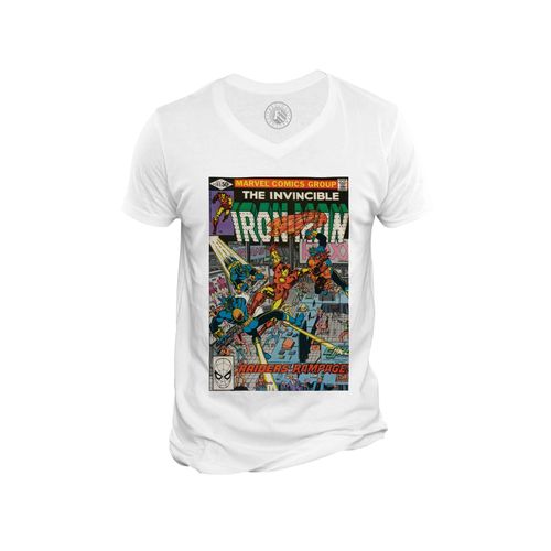 T-Shirt Homme Col V The Invisible Iron Man Bande Dessinee Comics Super Hero