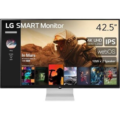 LG Smart Monitor 43SQ700S-W 42.5" LED IPS UltraHD 4K USB-C