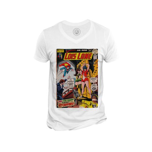 T-Shirt Homme Col V Lois Lane Superman's Girlfriend Bande Dessinee Comics Super Hero