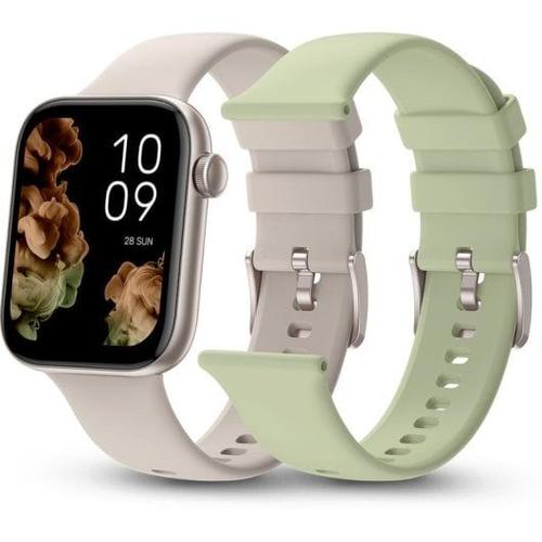 Spc Smartee Duo 2 Reloj Smartwatch Con Correa De Regalo Beige/Verde