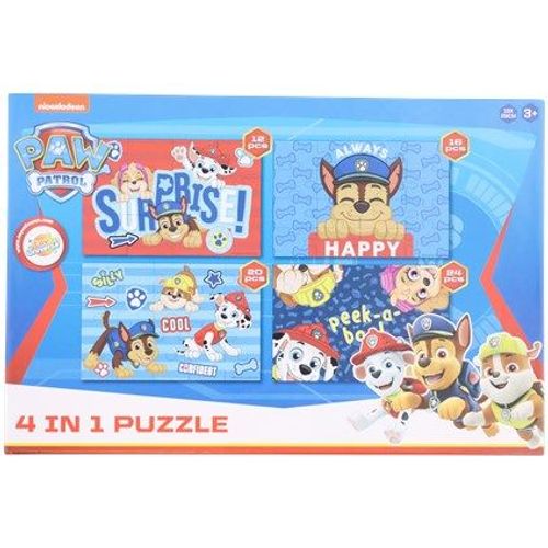 4 Puzzles Évolutifs - 12, 16, 20 Et 24 Pièces - La Pat Patrouille - Chase