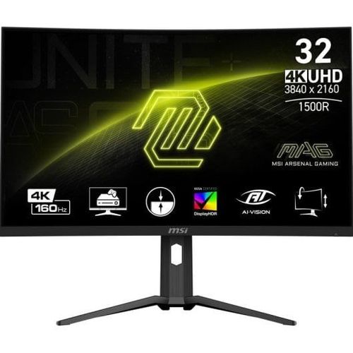 MSI MAG-321CUP Ecran LED 31.5" UltraHD 4K 144Hz FreeSync Incurvé