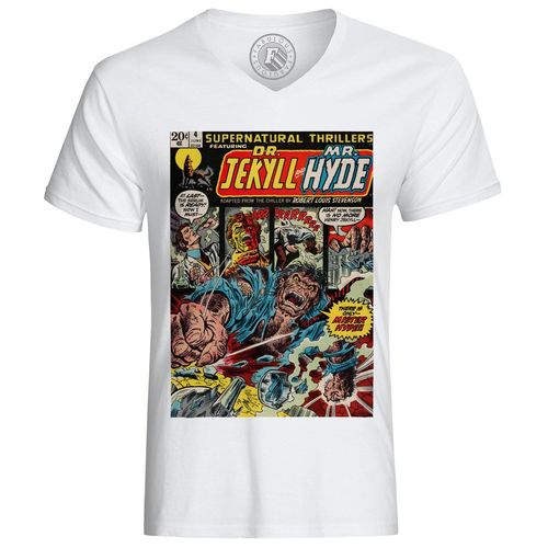 T-Shirt Homme Marvel Comics Docteur Jekyll And Mister Hyde Original Affiche Culte Rétro Vintage Horreur Monstres Bande Dessinée
