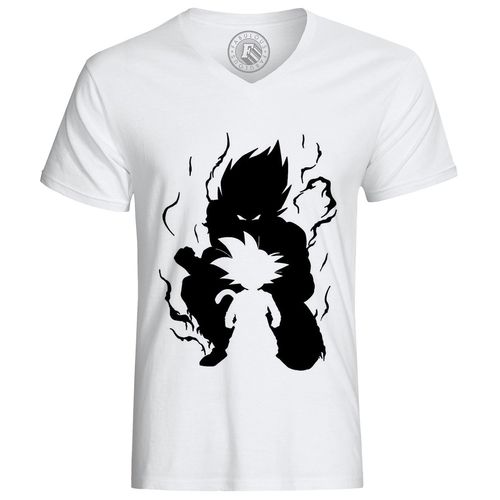 T-Shirt Homme Dragon Ball Son Goku Adulte Enfant Noir Et Blanc Anime Manga Japon